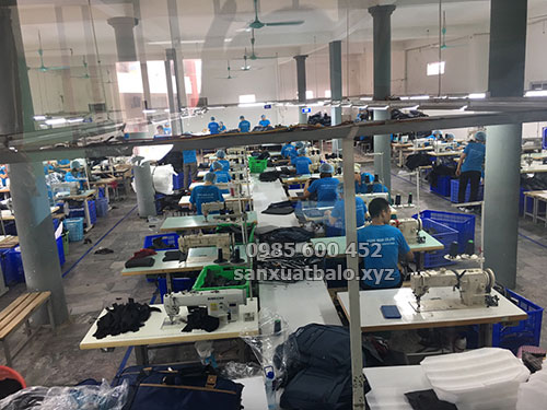 Nhà máy sản xuất balo túi xách xuất khẩu tại Bắc Ninh