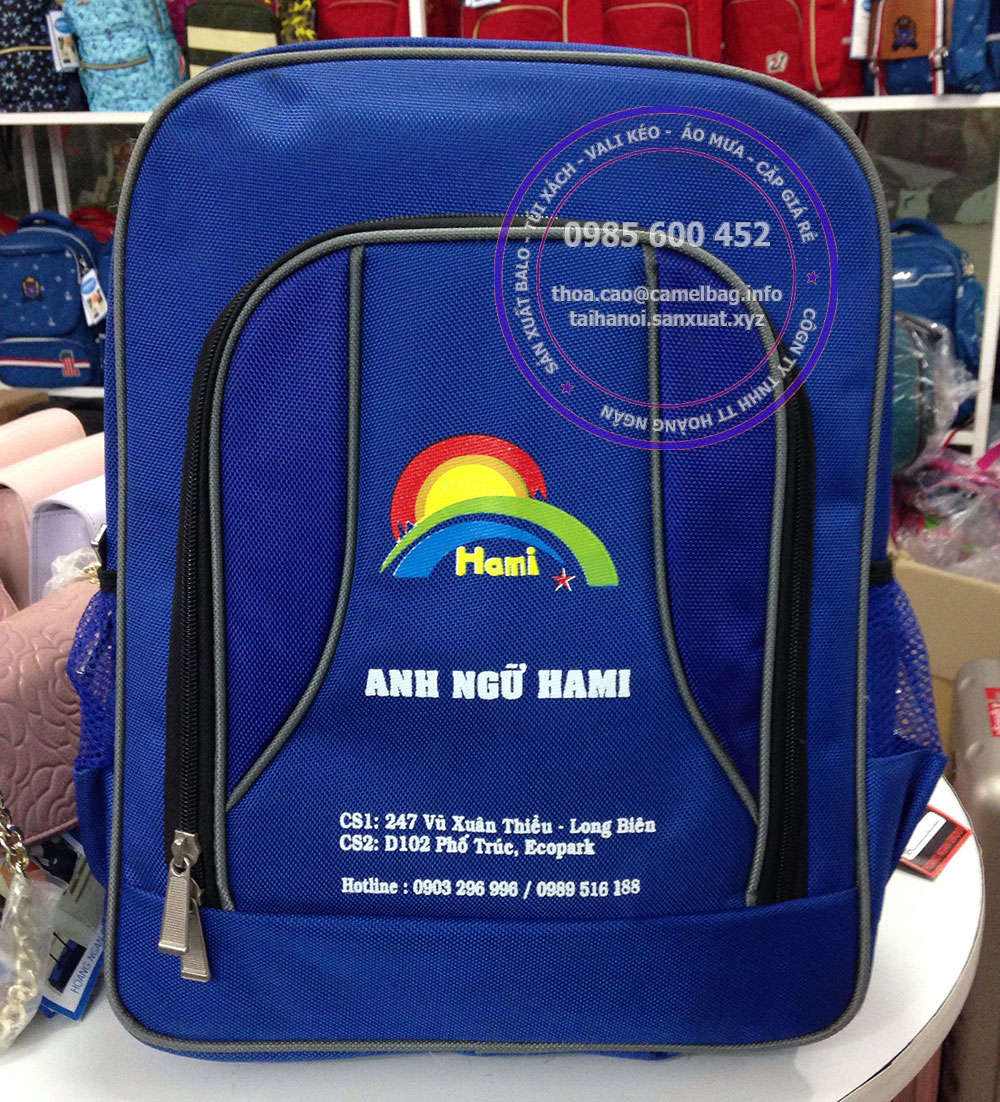 Sản xuất balo anh ngữ Hami