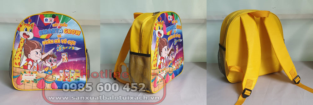 Sản xuất balo quảng cáo sữa Smarta Grow Sản xuất balo quảng cáo sữa Smarta Grow